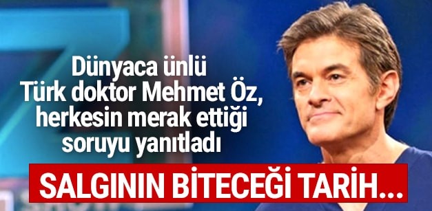 Dünyaca ünlü Türk doktor Mehmet Öz yanıtladı