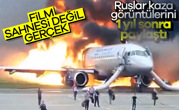Rusya’da yaşanan uçak kazasının yeni görüntüleri