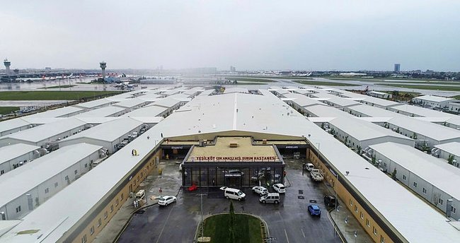 Yeşilköy'deki salgın hastanesi açıldı
