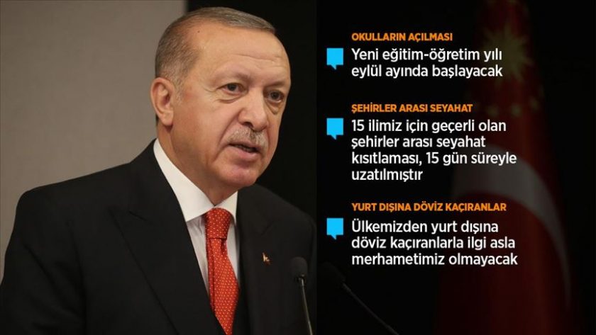 Erdoğan açıkladı Bayramda 81 ilde sokağa çıkma kısıtlaması