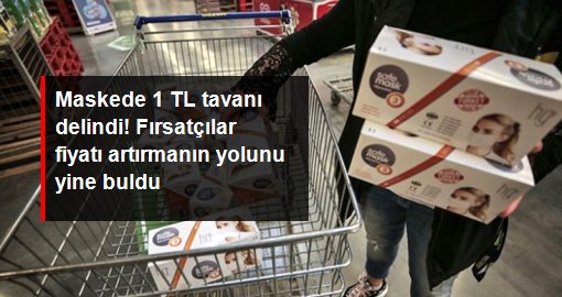 Maskede 1 TL tavanı delindi