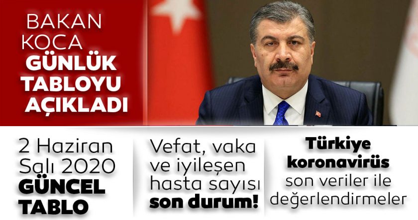 2 Haziran Korona Tablosu 