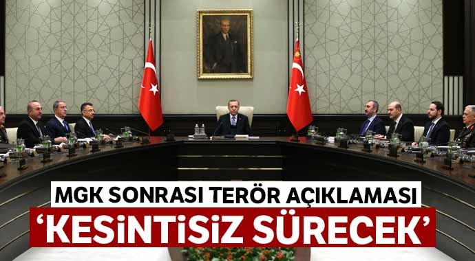  kritik MGK toplantısı sona erdi.