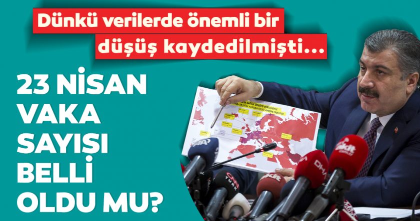 23 Nisankorona tablosu ve vaka sayısını açıkladı