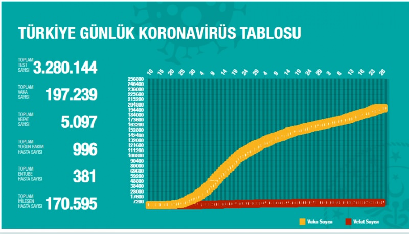 29 Haziran korona tablosu