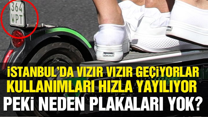 Elektrikli scooter’lar yaygınlaşıyor! Plakaları neden yok