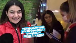 Bebek'te Yürüyüşe Çıkan Genç Kıza 3 bin Lira Ceza