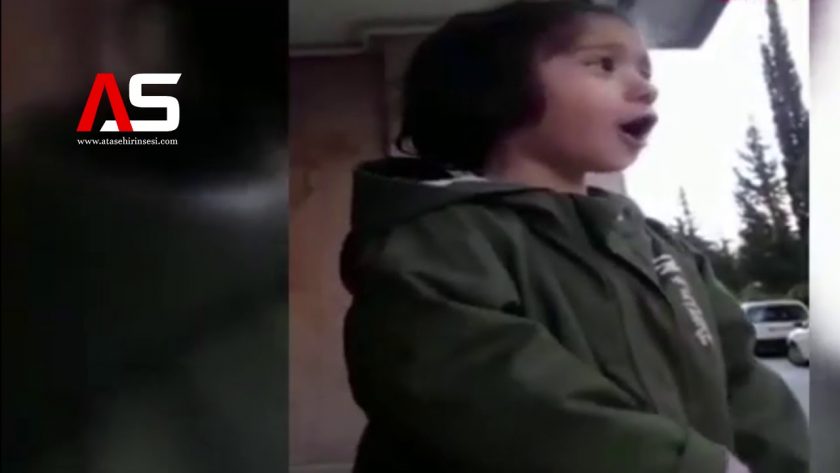 Minik Elif'in videosu yürek parçaladı
