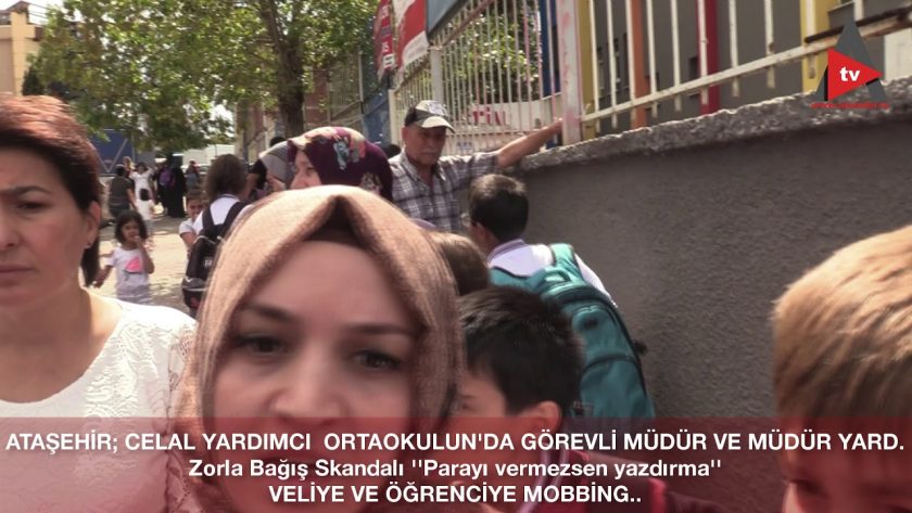 Ataşehir,Celal yardımcı orta okulunda Skandal