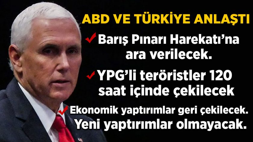Pence Ekonomik yaptırımlar geri çekilecek