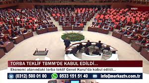 Ekonomi alanındaki 'torba teklif Genel Kurul'da kabul edildi