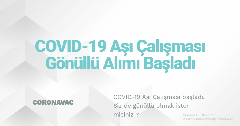 Koronavirüsü Kapmak İçin Gönüllü Olmak İster misiniz