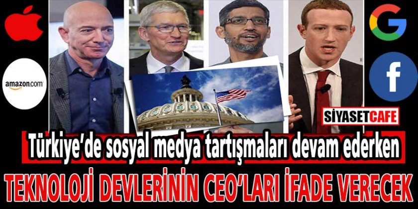 Sosyal Medya Devlerinin CEO'ları ABD Kongresi'nde İfade Verecek !