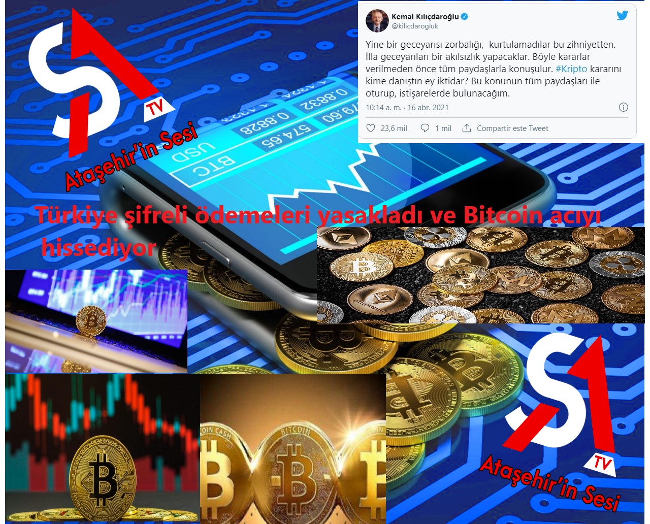 Türkiye şifreli ödemeleri yasakladı ve Bitcoin acıyı hissediyor