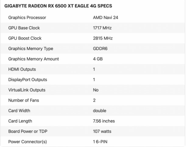 AMD Radeon RX 6500 XT tanıtıldı ve Sonuçlar Hoş Değil