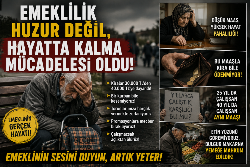 Emekliler Geçim Sıkıntısına İsyan Etti: “Bu Maaşlarla Yaşamak Mümkün Değil.