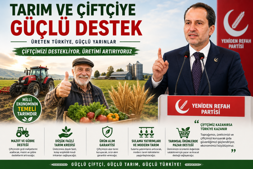 Fatih Erbakan: “Genç Nesil, Emekli, Asgari Ücretli ve Çiftçimiz İçin Yapacaklarımız Teminatımızdır Dedi