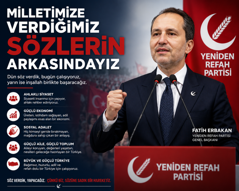Fatih Erbakan: “Genç Nesil, Emekli, Asgari Ücretli ve Çiftçimiz İçin Yapacaklarımız Teminatımızdır Dedi