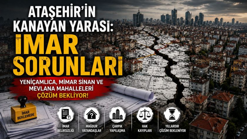Ataşehirin Kanayan yarası:Yeniçamlıca Mimar Sinan Mevlana Mahalleleriminde Sorunlar Çığ Gibi Büyüyor.
