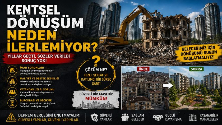 Ataşehirin Kanayan yarası:Yeniçamlıca Mimar Sinan Mevlana Mahalleleriminde Sorunlar Çığ Gibi Büyüyor.