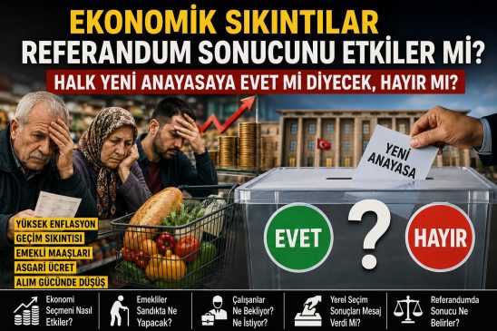 EKONOMİK SIKINTILAR REFERANDUM SONUCUNU ETKİLER Mİ? HALK YENİ ANAYASAYA EVET Mİ DİYECEK, HAYIR MI.