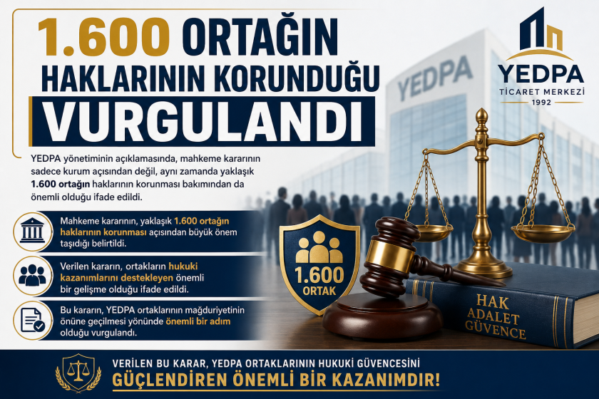 YEDPA Davasında Karar Çıktı: Mahkeme Taş Yapı'nın Davasını Reddetti.