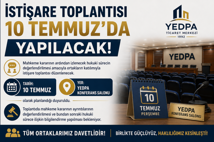 YEDPA Davasında Karar Çıktı: Mahkeme Taş Yapı'nın Davasını Reddetti.