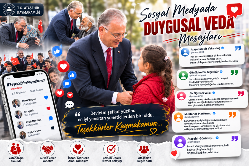 Ataşehir Kaymakamı Bekir Dıngırcı'ya Duygusal Veda: Hizmetleri ve Gönüllerde Bıraktığı İz Unutulmayacak.