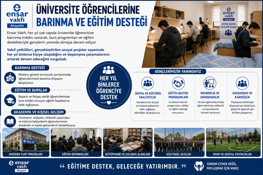 Ensar Vakfı Ataşehir Şubesi Gazeteciler Günü’nde Basın Mensuplarını Ağırladı: Eğitim, Gençlik ve Dayanışma Projeleri Anlatıldı