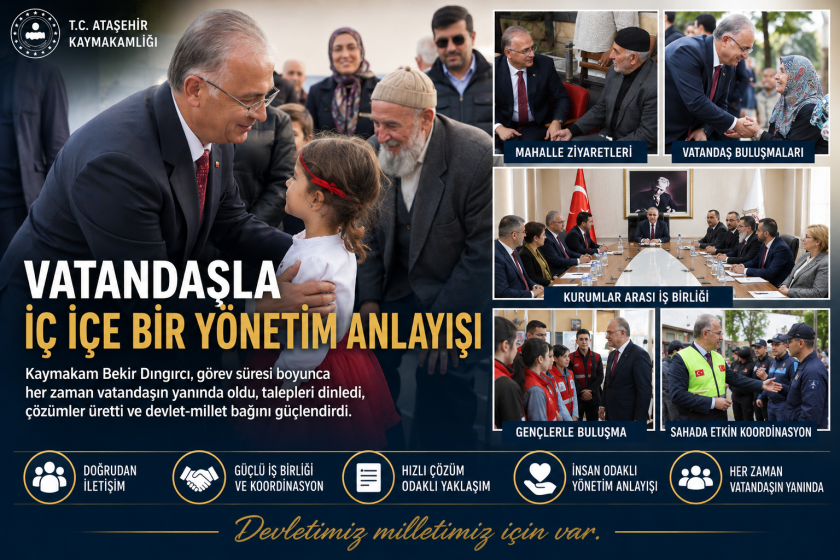 Ataşehir Kaymakamı Bekir Dıngırcı'ya Duygusal Veda: Hizmetleri ve Gönüllerde Bıraktığı İz Unutulmayacak.