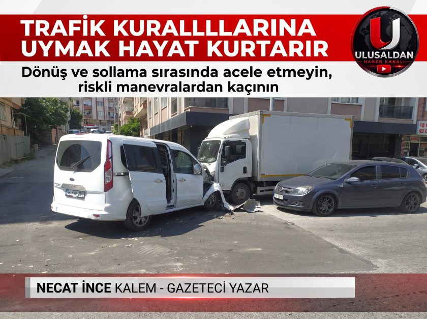İkitelli'de Korkutan Kaza,Araçlar Hasar Gördü, Can Kaybı Yaşanmadı.