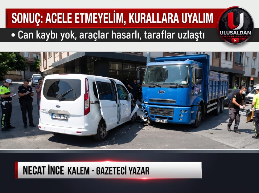 İkitelli'de Korkutan Kaza,Araçlar Hasar Gördü, Can Kaybı Yaşanmadı.