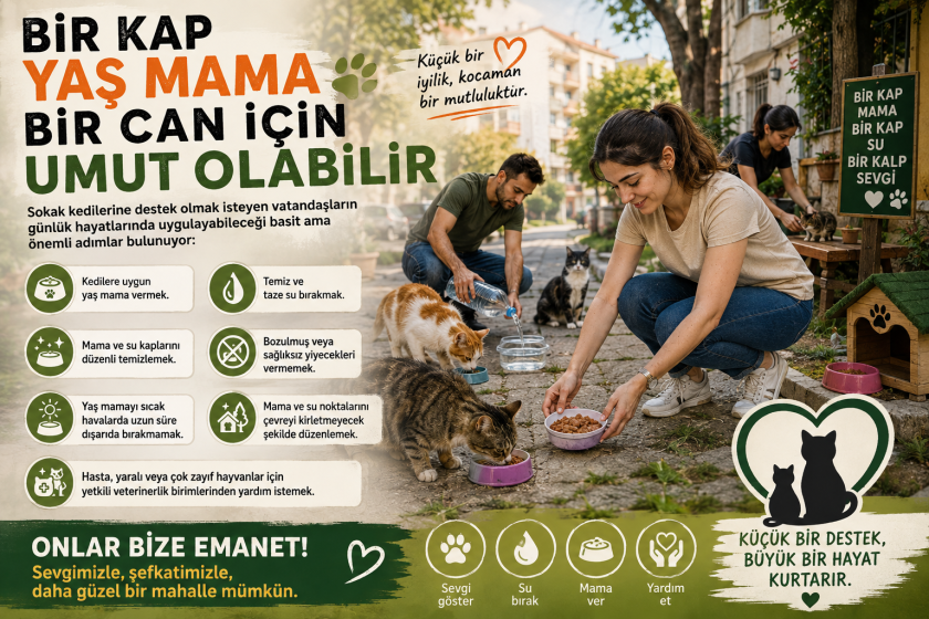Sokak Kedileri Sahipsiz Değil: Bir Kap Yaş Mama, Bir Kap Su ve Biraz Sevgi .